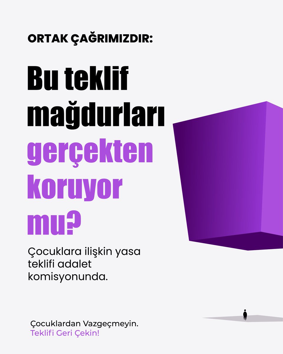 sesamed21's tweet photo. Suçun ağırlığı ne olursa olsun, çocuk çocuktur! Gelişimsel özellikleri bir gecede değişmez.
Meclis'teki yasa teklifi, çocukların yaşa bağlı güvencelerini ortadan kaldırmanın önünü açıyor. Çocuk haklarının adım adım aşınmasına izin vermeyeceğiz!
#ÇocuklardanVazgeçmeyin #TeklifiGeriÇekin #ÇocuklarİçinAdalet