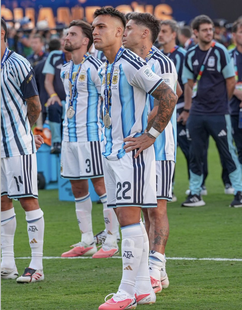 AlbicelesteTalk's tweet photo. 🚨📲 Lautaro Martínez on IG: "We tried. For the second consecutive World Cup, we reached the final, but this time it wasn’t meant to be.

"I feel so proud to be ARGENTINE.

"I would have loved to try to help the team on the pitch yesterday, but it is what it is.

Thank you to everyone who supported us throughout this World Cup, travelling kilometre after kilometre to be close to us, and to everyone who backed us from every corner of our country." 🇦🇷🙏
