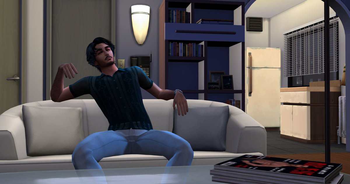 Noktys_Umbra's tweet photo. Premier locataire installé. Milo Vicente, célibataire, romantique en série.
#ShowUsYourSim #LesSims4 #TheSims4 #Sims4 https://t.co/WkgI4DCZQI
