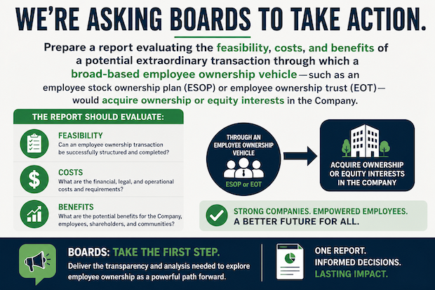 corpgovnet's tweet photo. Broad‑Based Employee Ownership Transactions https://t.co/MZRjyHdC5t #BoardAccountability #BroadBasedEmployeeOwnership, #CorporateGovernance #EmployeeOwnership, #InclusiveCapitalism #LongTermValue, #OwnershipCulture #ProxySeason, #Rule14a8, #SharedCapitalism #WorkerVoice, #ESOP https://t.co/mgLUBUcrNp