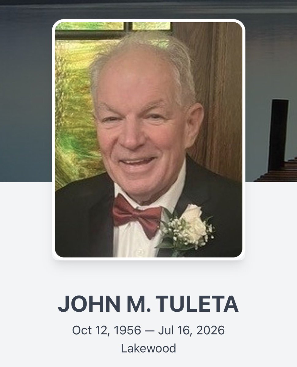 SEHSicehockey's tweet photo. It is with profound sadness that we share the passing of legendary Hockey Coach John Tuleta ’74.

Coach T was a cornerstone of the program, helping build one of the most successful eras in Ohio high school hockey history.

Rest in peace, Coach T. 💚💛 https://t.co/1SqwGeYMCR