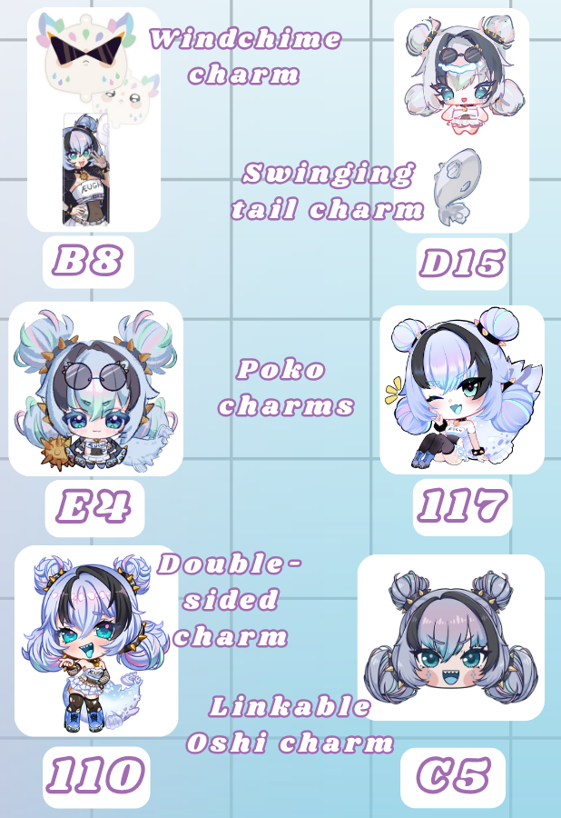 PokoPokyu's tweet photo. POKO OFFKAI MERCH MAP 🐡🩵

I'm so so grateful to all of the amazing artists who made merch for me, for the very first time I'll see myself in an artist alley QwQ

Please go support them and buy all the poko art!! 🩵 https://t.co/POdxRWvGkS