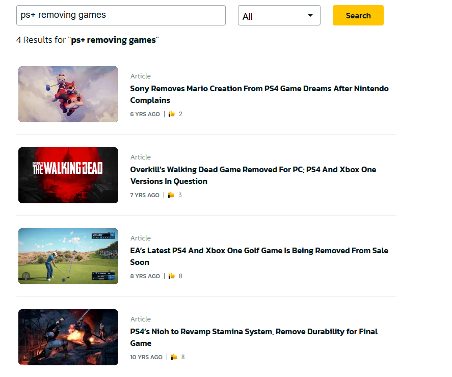 wllmlew's tweet photo. Hey @GameSpot 

Just fyi..
Twelve games will be removed from the PlayStation Plus Extra and Premium Game Catalog on July 21, 2026, giving subscribers until July 20 to play them

Full List of Games Leaving

Risk of Rain 2 (PS4, PS5)
Tropico 6 (PS4, PS5)
Clash: Artifacts of Chaos
Roki (PS4, PS5)
Source of Madness (PS4, PS5)
Cursed to Golf (PS4, PS5)
Hundred Days: Winemaking Simulator (PS4, PS5)
Onee Chanbara Origin (PS4)
Get Even (PS4)
Bomber Crew (PS4)
Space Crew: Legendary Edition (PS4)
Infinite Minigolf (PS4)

Where's your article on that. Oh wait......is there not one? i used your same headline just substituted and tried a few variations. 

Last post you made about games leaving PS+ was about a year ago.