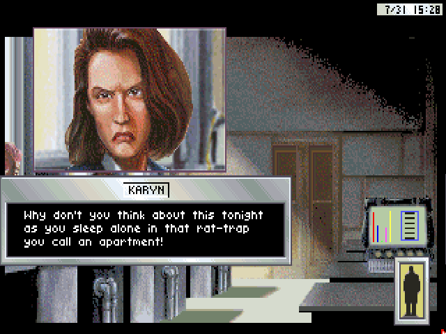 SierraOnLineUni's tweet photo. 😬
👀
Rise of the Dragon (1990)
#RatTrap #Apartment #RiseOfTheDragon #Dynamix #SierraOnLine #SierraGames #Sierra #AdventureGame #PointAndClick #RetroGaming #RetroGames #RetroGamer #Nerd #Geek #PcGaming #PcGames #DOSGaming #Gaming #VideoGames #Games #Collector #90s https://t.co/aWRLDqw6ca