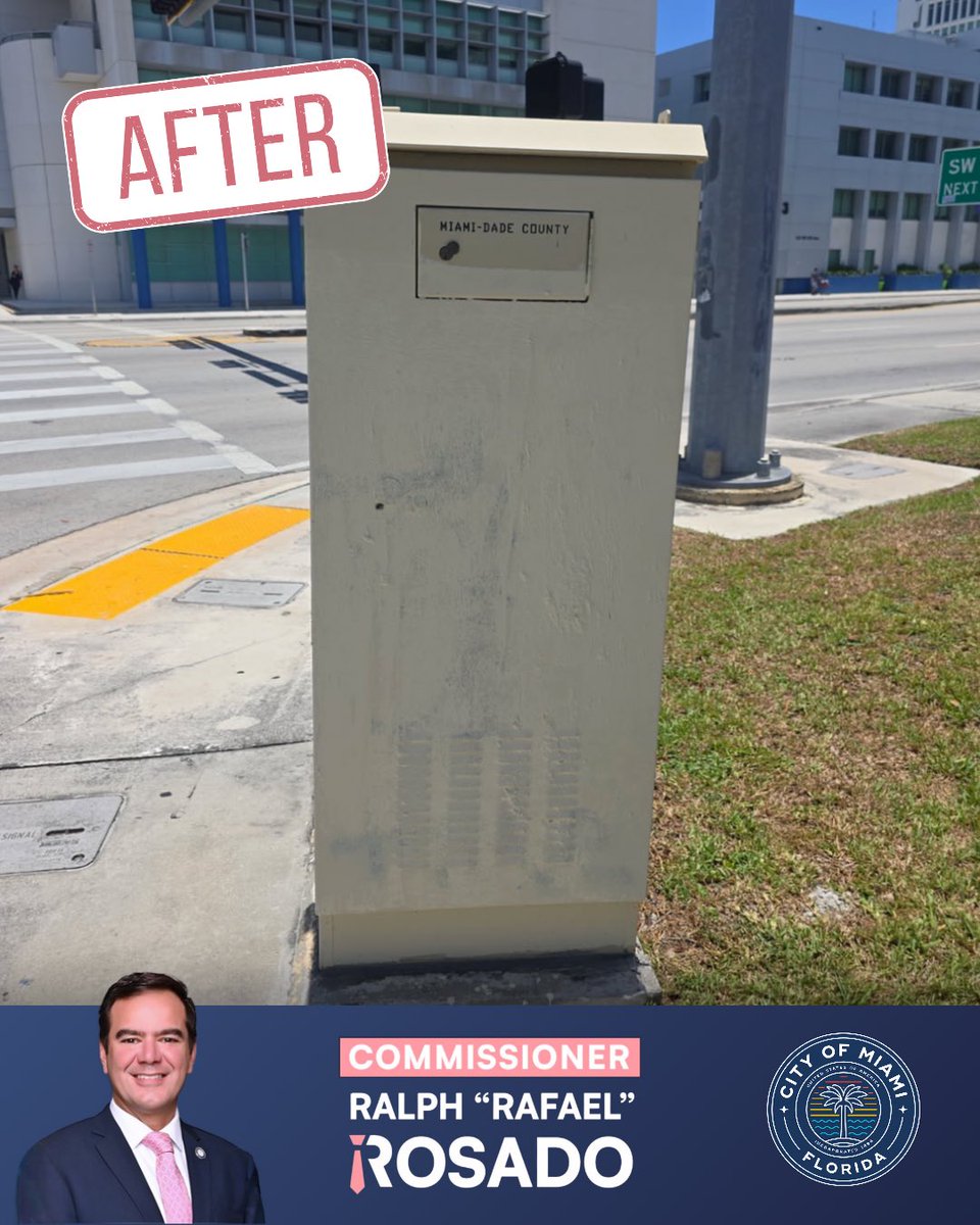 ralphrosado305's tweet photo. From overdue to overhauled.
#MiamiMakeoverMondayâ¨â¨Email requests to D4@miami.gov or call (305) 250-5420
Â
...
Â
De descuidado a transformado.
Â
#MiamiMakeoverMonday
Â
EnvĂa tus solicitudes de mejoras a D4@miami.gov o llama al (305) 250-5420 https://t.co/OmtkctrAt9