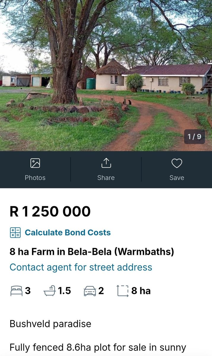 BoitumeloCaleb's tweet photo. Guys there are plenty of farms across the country in different sizes, it all depends on one's preferences on whether you want use land for residential purpose with a small home grown veggies and livestock for your own family..

Not everyone dreams of large scale farming with million rand+ John Deere tractors 🚜 and heavy machinery, that kind of lifestyle requires a lot of capital