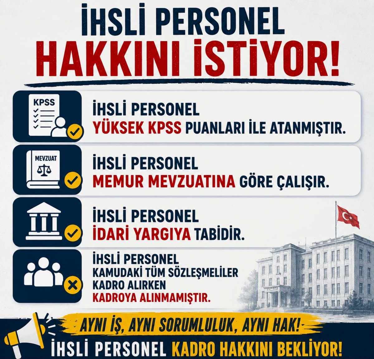 IhsTelegram's tweet photo. İş güvencemiz verilsin! 
#MeclisPttihsSesiniDuy https://t.co/t0zmznsjOS