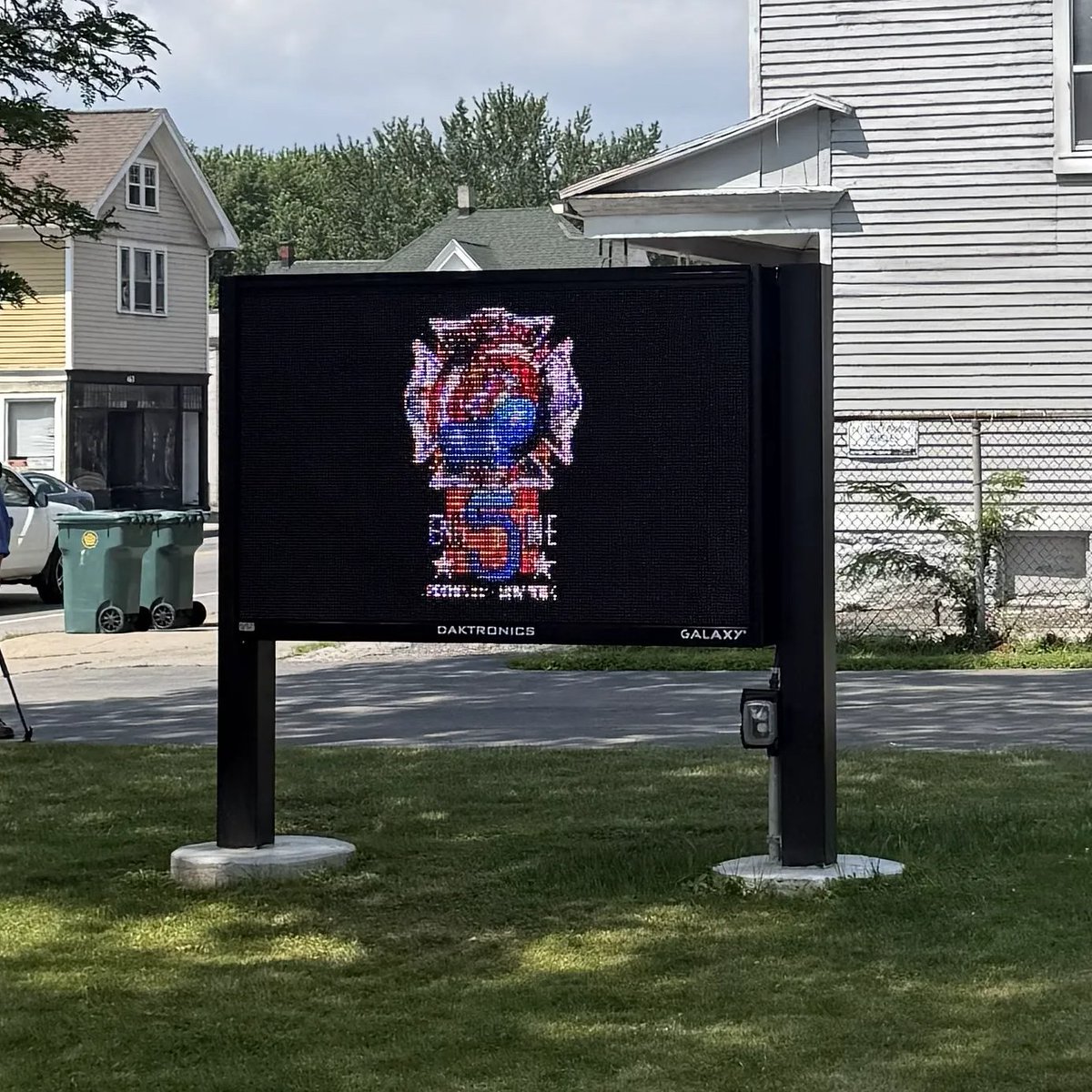 SenatorCooney's tweet photo. Today I joined Mayor Malik Evans, Councilmember Bridget Monroe, and the Lyell Ave Fire Department to cut the ribbon on their new digital messaging board! As a pillar of downtown #ROC, RFD Engine 5 deserves a board that reflects their hard work and keeps the community informed. Proud to have secured state funding to help make it a reality.