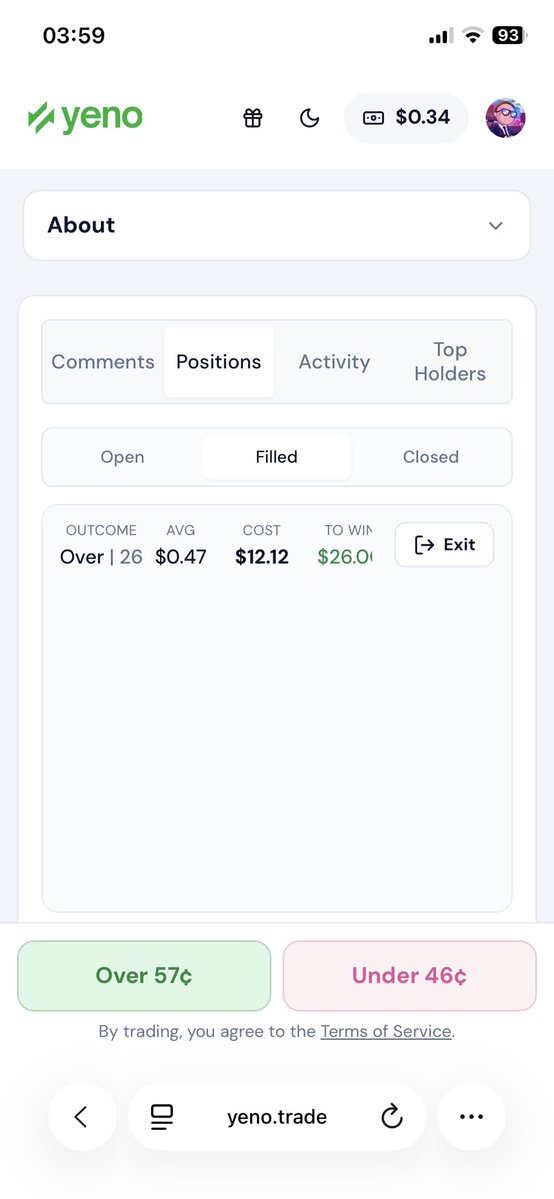 ogasky01's tweet photo. I'm trading on @YeNoMarkets — the fastest prediction market. Join me: https://t.co/gxqslDG85d
It’s superb https://t.co/SJ74qVyfDs