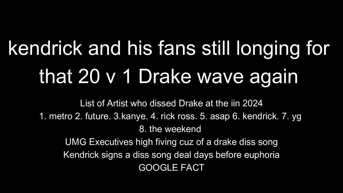itisthatagain's tweet photo. @theneedledrop "I have an idea guys....Kendrick should drop on the same day as Drake".....We heard this two years in a Row....signs a UMG diss song deal....so they'll help him with the battle https://t.co/H6Ve8Umimc