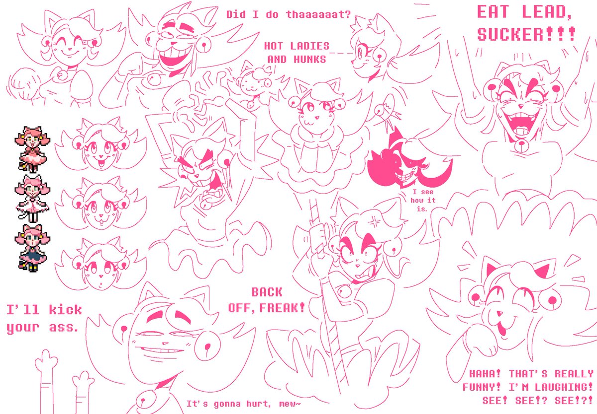 doozydotty's tweet photo. UT Mew Mew doodles for the oldheads! (like me) https://t.co/cYTFbZ41Vk
