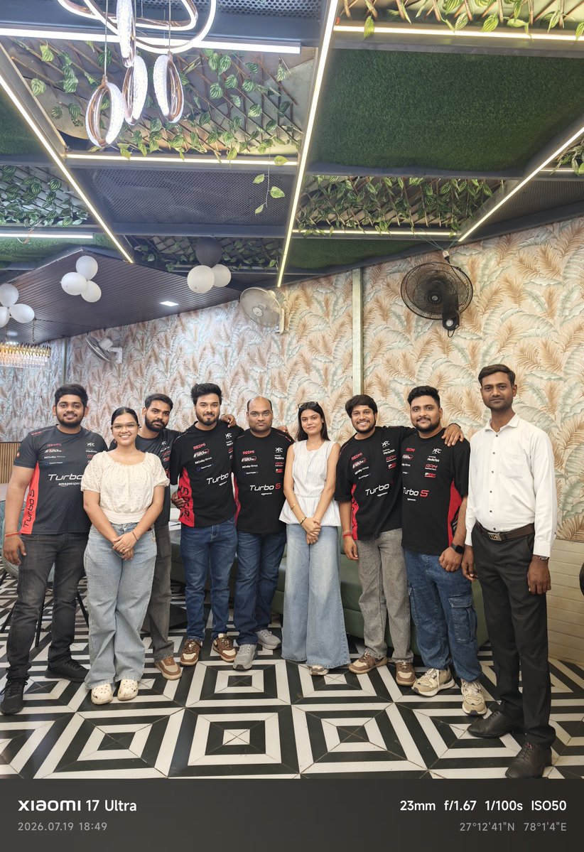NitinKardam19's tweet photo. Powered by passion, connected by @XiaomiIndia. ❤️
Enjoyed every moment with the @XFCAgra community while exploring the all-new #RedmiTurbo5. See you at the next meetup! 🚀 https://t.co/dhEcfuzjG3