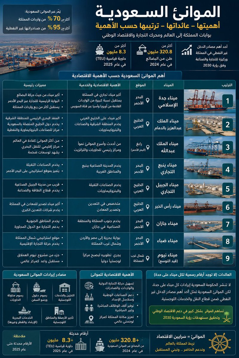 muhammad4_s1's tweet photo. نبذه عن الموانئ السعودية .... https://t.co/PZhM4xLcYH