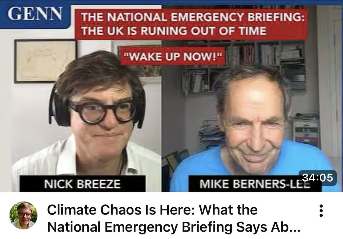 yourvoiz_org's tweet photo. Climate chaos is here! 

@NickGBreeze interviews  @MikeBernersLee,  Chair of the @nebriefing 

@ClimateGENN 

https://t.co/4MFMwZUi3b https://t.co/RKQLnOBDog
