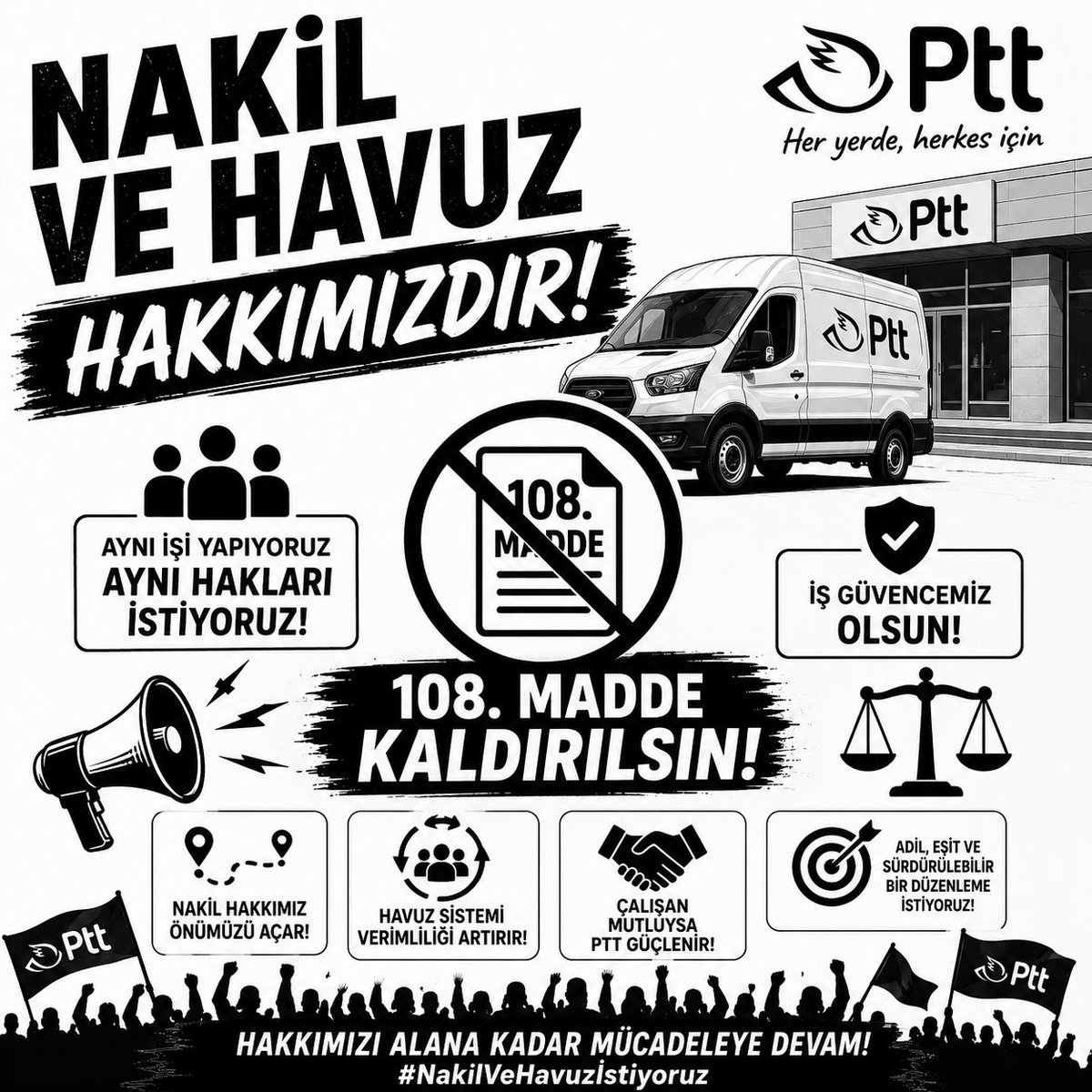 anylmz37's tweet photo. @a_uraloglu Binlerce PTT İHS personeli ve aileleri, Meclis’ten gelecek olumlu gelişmeleri umutla bekliyor.

@RTErdogan @a_uraloglu @dbdevletbahceli @AyseSibelErsoy @sadirdurmaz @ismailozdemirrr @fevzizirhlioglu @HakanFidan @murat_kurum @Akparti @MhpTbmmGrubu 

#MeclisPttihsSesiniDuy https://t.co/Mqn6zXJZ5O