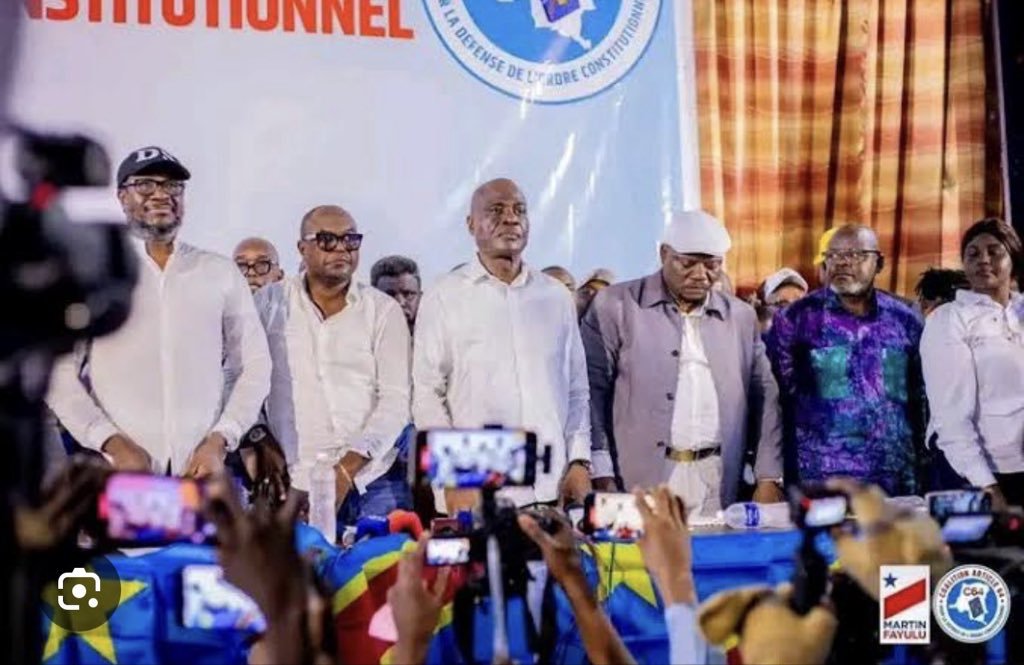 solola26's tweet photo. Opposé à l'annulation de la marche du 22 juillet, Laurent Onyemba déclare :  

"La C64 était créée pour empêcher le changement de la Constitution. D'où vient l’ultimatum pour la convocation du dialogue ? Nul n’est dupe. Il est temps de dissoudre la C64 ...". https://t.co/U5hTpCzrtZ
