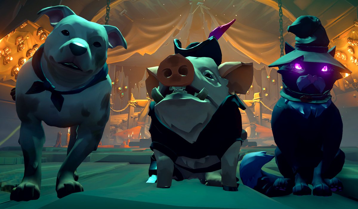 CaptainGG_R's tweet photo. Last night it was really amazing sailing with the two wonderful
[@Mephisto_hub]And
[@ArteInFlames].
I had a lot of fun sinking those ships and completing some World Events in full chaos!!

Thanks again for yours company and your time.
🏴‍☠️💜💕💜🏴‍☠️
#SeaOfThieves
@SeaOfThieves https://t.co/lfNIoF9zok