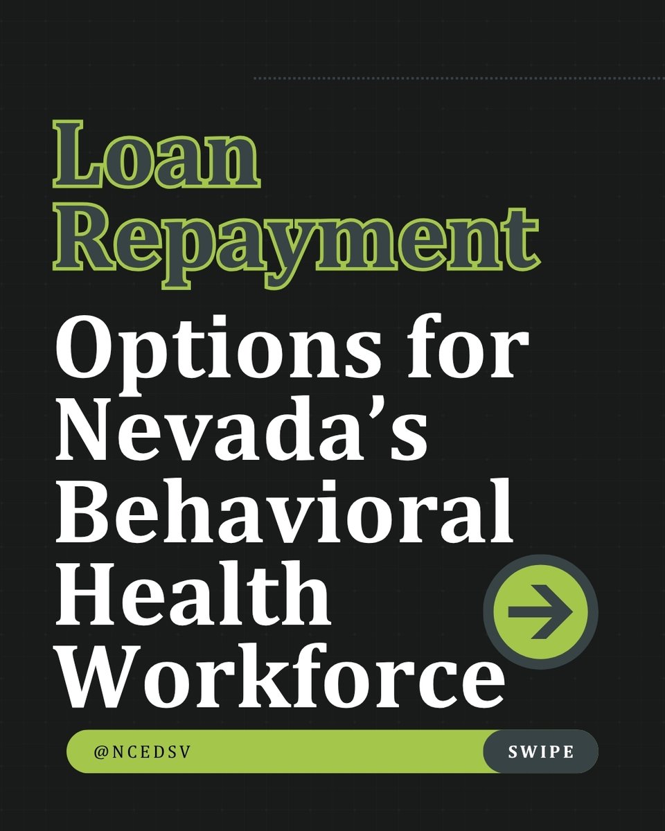 NCEDSV's tweet photo. REGISTER HERE: https://t.co/uuXqOJB0AN

Learn more: 

National Health Service Corps: https://t.co/C9iGWmmXRc
Nevada Health Service Corps: https://t.co/Ah5W92HGWW
Nevada HEAL: https://t.co/8WgQjLFIMa

#StudentLoanForgiveness #BehavioralHealth #MentalHealthWorkforce #NCEDSV https://t.co/XEbrNXBmES