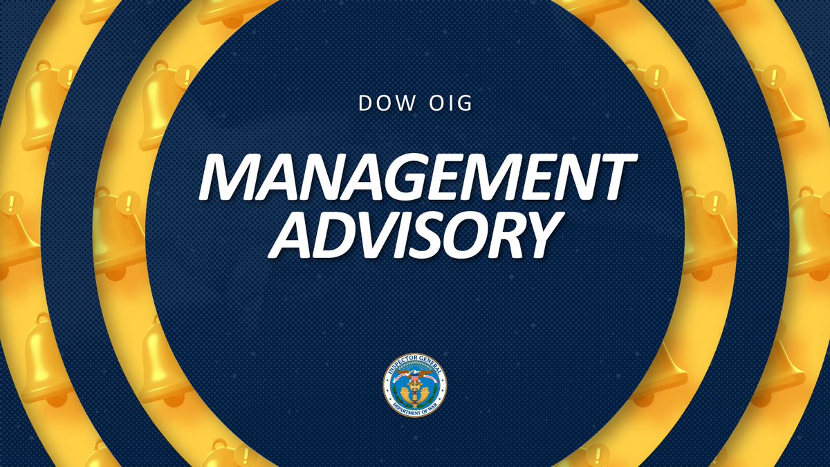 DoW_IG's tweet photo. 🚨 The DoW OIG found that the DOW’s overall information security program remained ineffective for fiscal year 2025. These findings are based on the FY 2025 review of the DoW’s compliance with the Federal Information Security Modernization Act of 2014.🔗: https://t.co/cqelXve5E0 https://t.co/mNWsAOfmIk