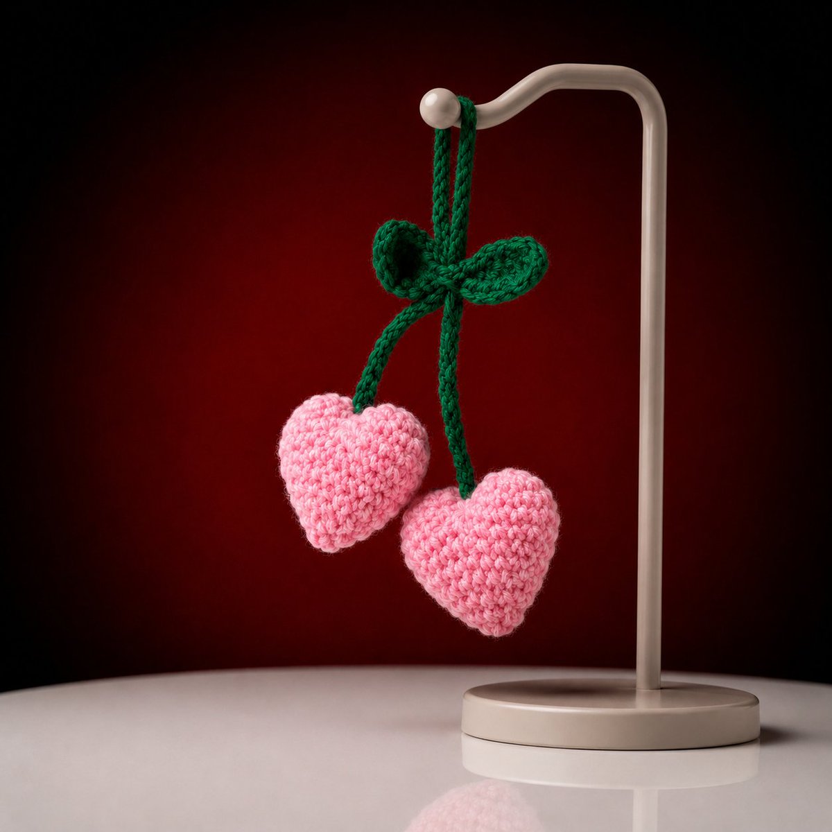 albatrossyarn's tweet photo. 💗 Pink Hearts Keychain
two little hearts, tangled together like cherries 🍒 handmade with so much love. DM to order!

#crochetcherries #heartcharm #handmadewithlove #cozyaesthetic #crochetersofinstagram #smallbusiness #keychainaddict #madewithlove #giftideas #supporthandmade https://t.co/GoFsar3Gu0