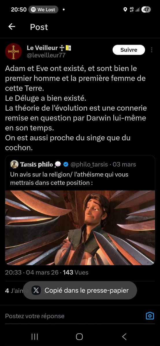 scheirann's tweet photo. @leveilleur77 @Ektelion14 Vous êtes conscient que le mensonge ne va pas vous aider lors du jugement dernier https://t.co/TdvRcGTUeL https://t.co/Ppv09i0ldC