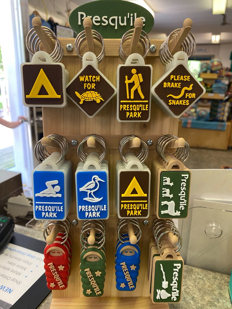 PresquilePP's tweet photo. 📍Take a Piece of Presqu'ile Home With You! 

🧲 New Presqu'ile magnets featuring park scenes and wildlife
🔑 Unique key chains inspired by camping, paddling, hiking, and the natural beauty of Presqu'ile

🏕️ Available while supplies last in the Park Store. Open daily: 8am - 9pm https://t.co/87fPz8NWzU
