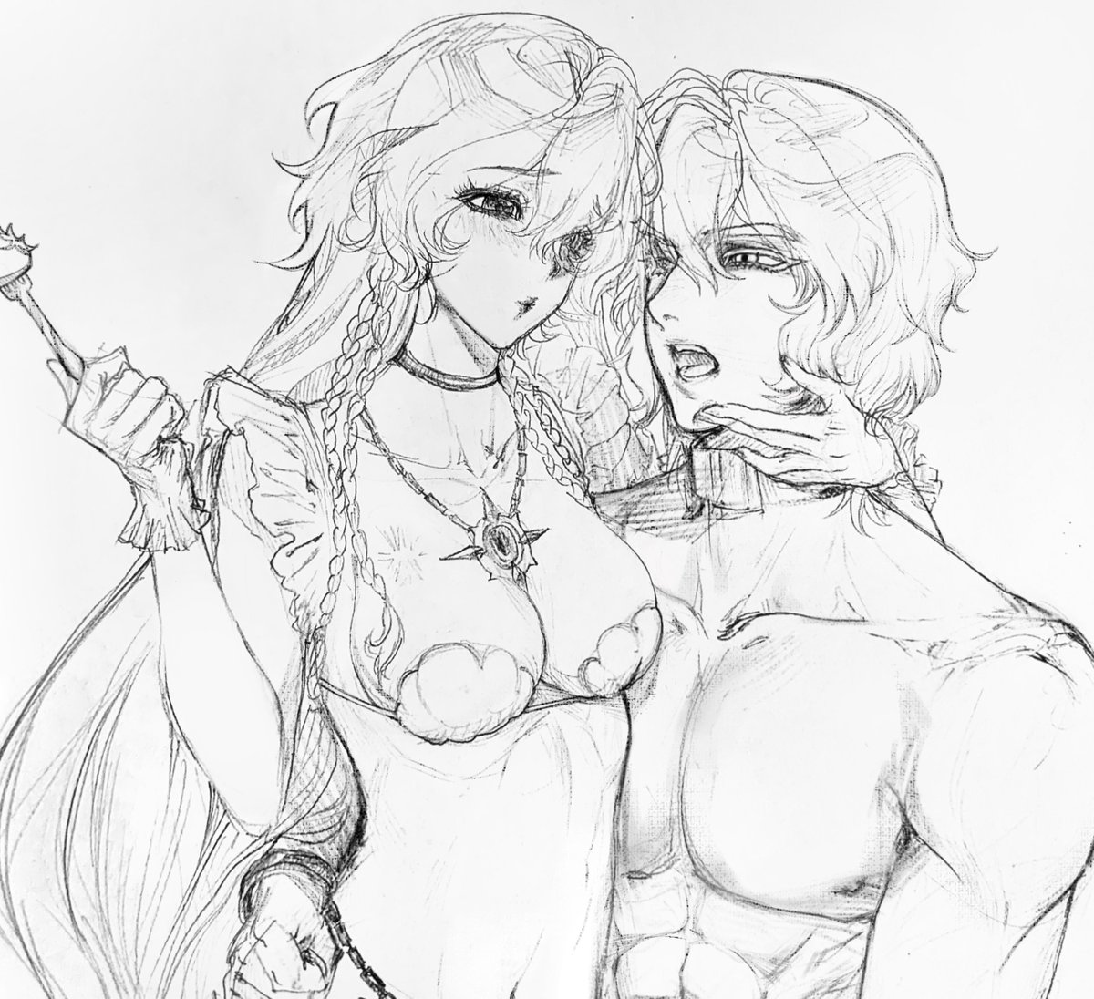 LinhGia857's tweet photo. #ネブヘレ 
#NebHel
Obsessed with Helel's stu-pid pouty face🫪

A: Giang Tiên https://t.co/K2AoZLUlww