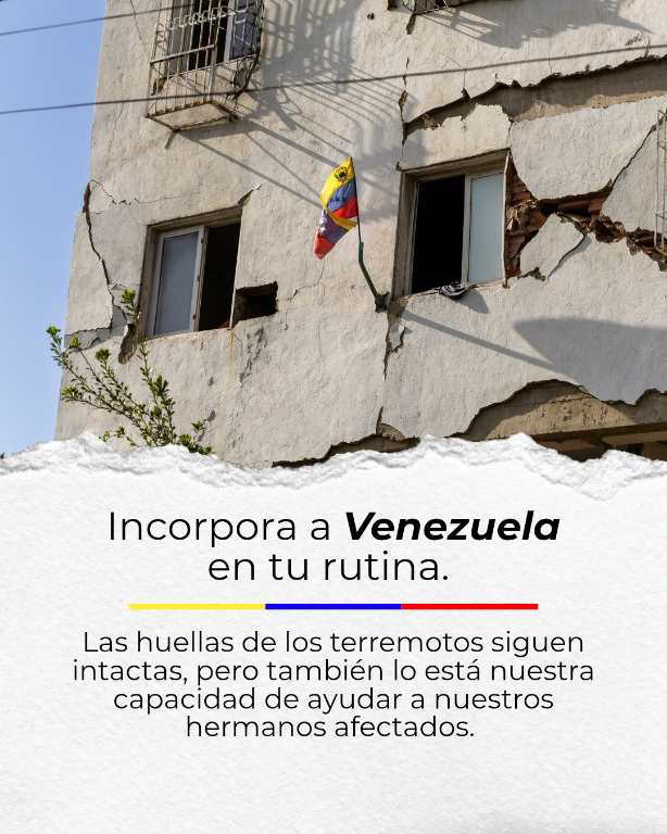 VenteVenezuela's tweet photo. Nuestros hermanos en Vargas nos necesitan. ‼️

Las huellas del terremoto no han desaparecido; tomará tiempo levantarse y la solidaridad debe sostenerse.

Sigue donando y apoyando con lo que puedas.

Difunde información verificada.

Haz eco de lo que ocurre.

Sigamos unidos #TodosConVzla 🇻🇪