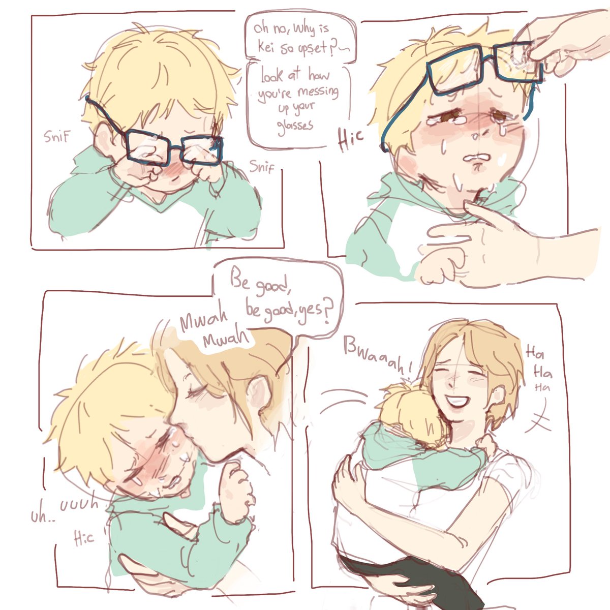 kiwi52074094's tweet photo. Gentle parenting with Kei’s mom #tsukishimakei https://t.co/jciIQ7jEfH