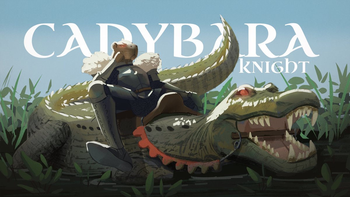 mewabeii's tweet photo. Evillll capybara knight >:3 #ChromaCorps2026 https://t.co/9o1aBcIHsL