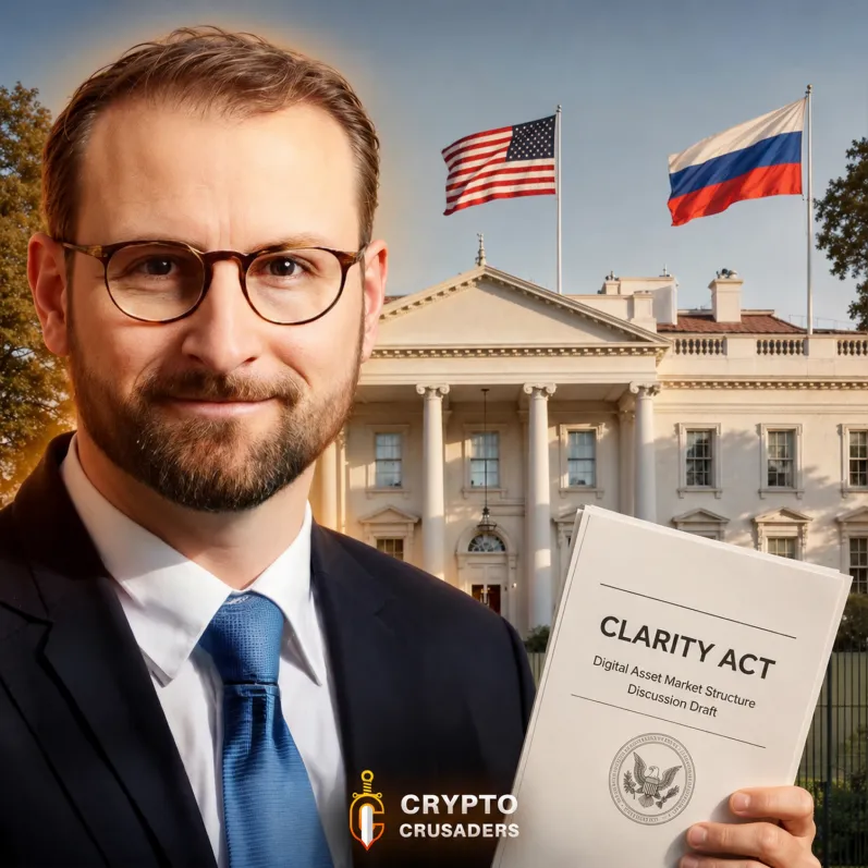 LeviCryptoGuy's tweet photo. 🚨MASSIVE!!! 

White House crypto adviser Patrick Witt expressed frustration after Russia is advancing a legal framework for crypto, while the U.S. still hasn’t enacted the CLARITY Act.

EVERYBODY WANTS THE CRYPTO AND ripple:native CLARITY ACT TO BE DONE!! https://t.co/XSnrsyg0Qk