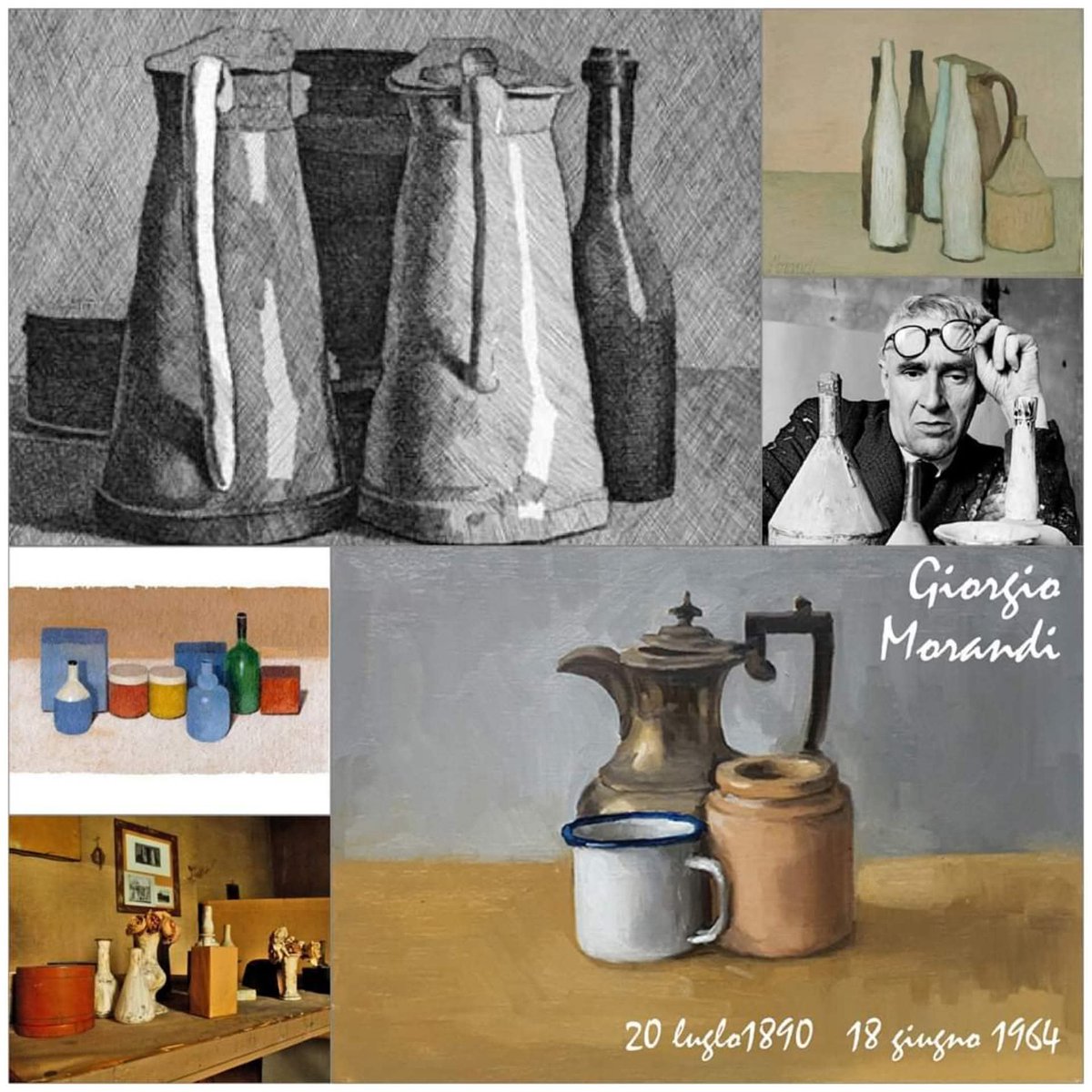 BergamoeC's tweet photo. Giorgio Morandi

Bologna 20 luglio 1890
Bologna 18 giugno 1964

"Si può dipingere ogni cosa, basta soltanto vederla".

#20luglio1890
#giorgiomorandi
#morandi https://t.co/EMUc5OEatS