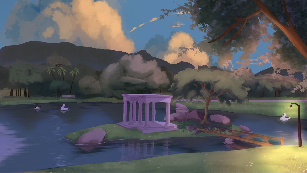 Drakiton's tweet photo. Gente, algumas variações do cenário do Parque da Quinta da Boa Vista (RJ) para Linhas Cruzadas! Olha como está bonitooooooooooo Quais cenas vocês imaginam que vão acontecer aí? 

#otomegame #amaregame #visualnovel https://t.co/SdSY1Rf1UO