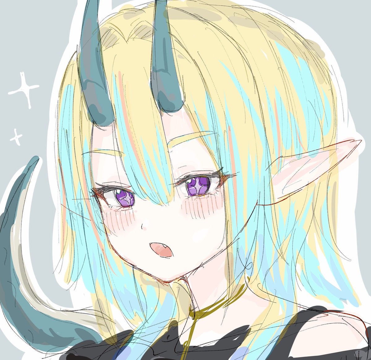 Gu_Gu_fjt's tweet photo. 寝る前のらくがき😴 https://t.co/fyRnRtA14K