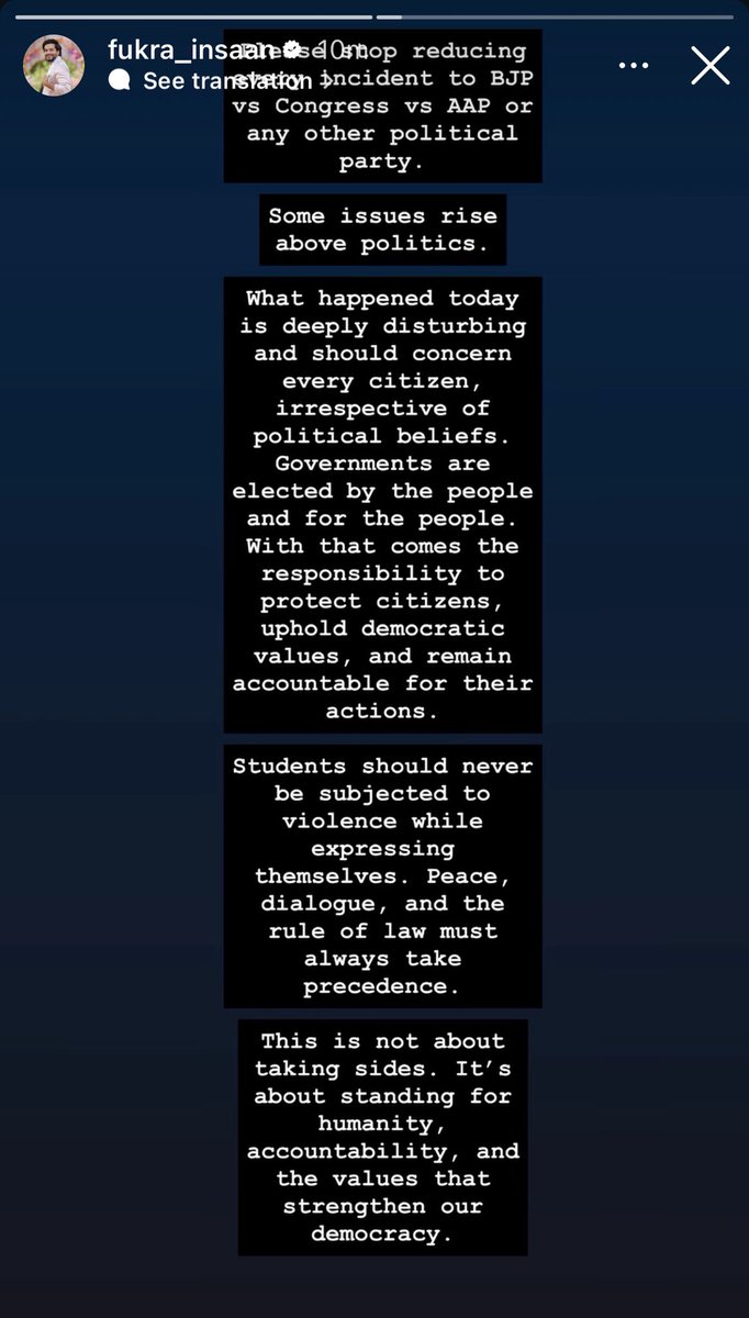 INsaan_updates's tweet photo. Meet this YouTuber 

- Abhishek Malhan, aka Fukra Insaan. 

- He is followed by the CM of Delhi, Rekha Gupta, but still supports students fearlessly. Respect, man 🗿🫡

#Abhishekmalhan #Studentprotest https://t.co/Cbyvk1RE2G