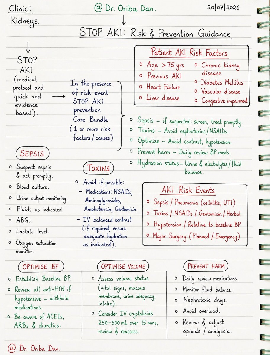 DrOribaDan's tweet photo. The STOP Acute Kidney Injury (AKI) Hospital Protocol: A lifesaving tool. A balance between simplicity & Effectiveness
@MakerereCHS @DianaAtwine @MakCHS_SOM @rkalyes1 https://t.co/2ecGLl7lZf