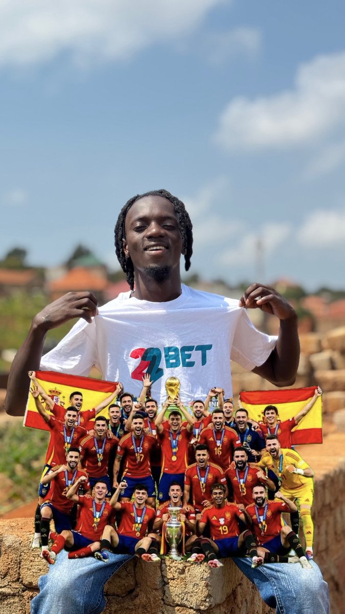 stubborn_mc's tweet photo. Congratulations #spain for the #worldcup2026 . Now lets focus on the coming season with @22bet.ug https://t.co/w2BOzRC0wD