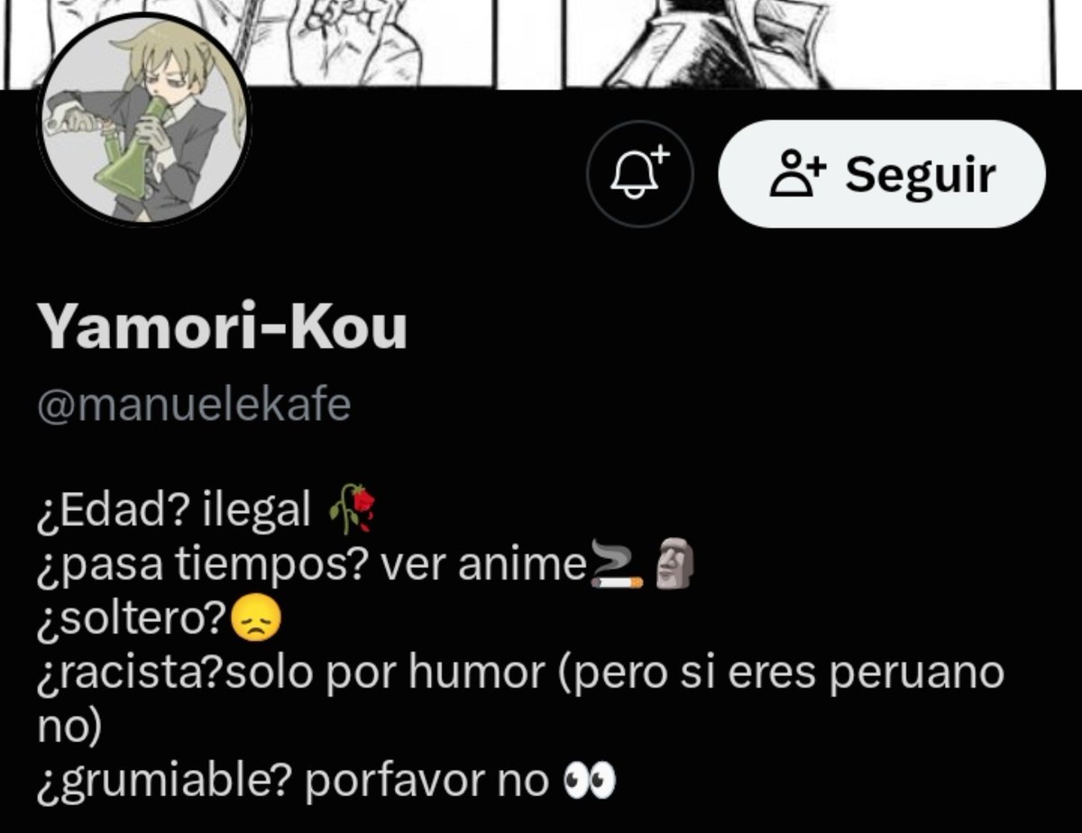 AGTY_808's tweet photo. @manuelekafe @Martin1Walthers Con que huevos te metes a su descripción para burlarte si tienes esta giga pendejada de descripción https://t.co/E1G51l6vo7