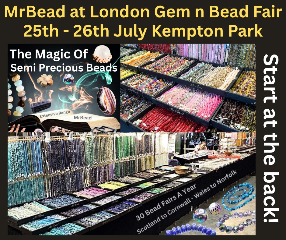 UKMrBead's tweet photo. See Us This Weekend at #London #Gem n #Bead Fair, Kempton Park Saturday & Sunday: https://t.co/A70OGlJxDv. Big show with 50 exhibitors - Start from the back! https://t.co/sw5sfsslYL