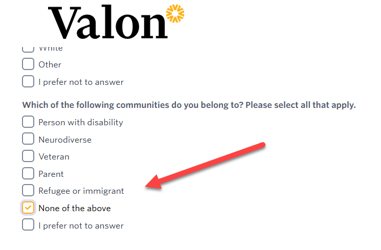 TheH0rnyGoat's tweet photo. WTF! Why would this be in an application in America? Now I know why I can't get a job...
#GreatReplacement #AmericaFirst #StopTheReplacement https://t.co/H3aEqWM1xK