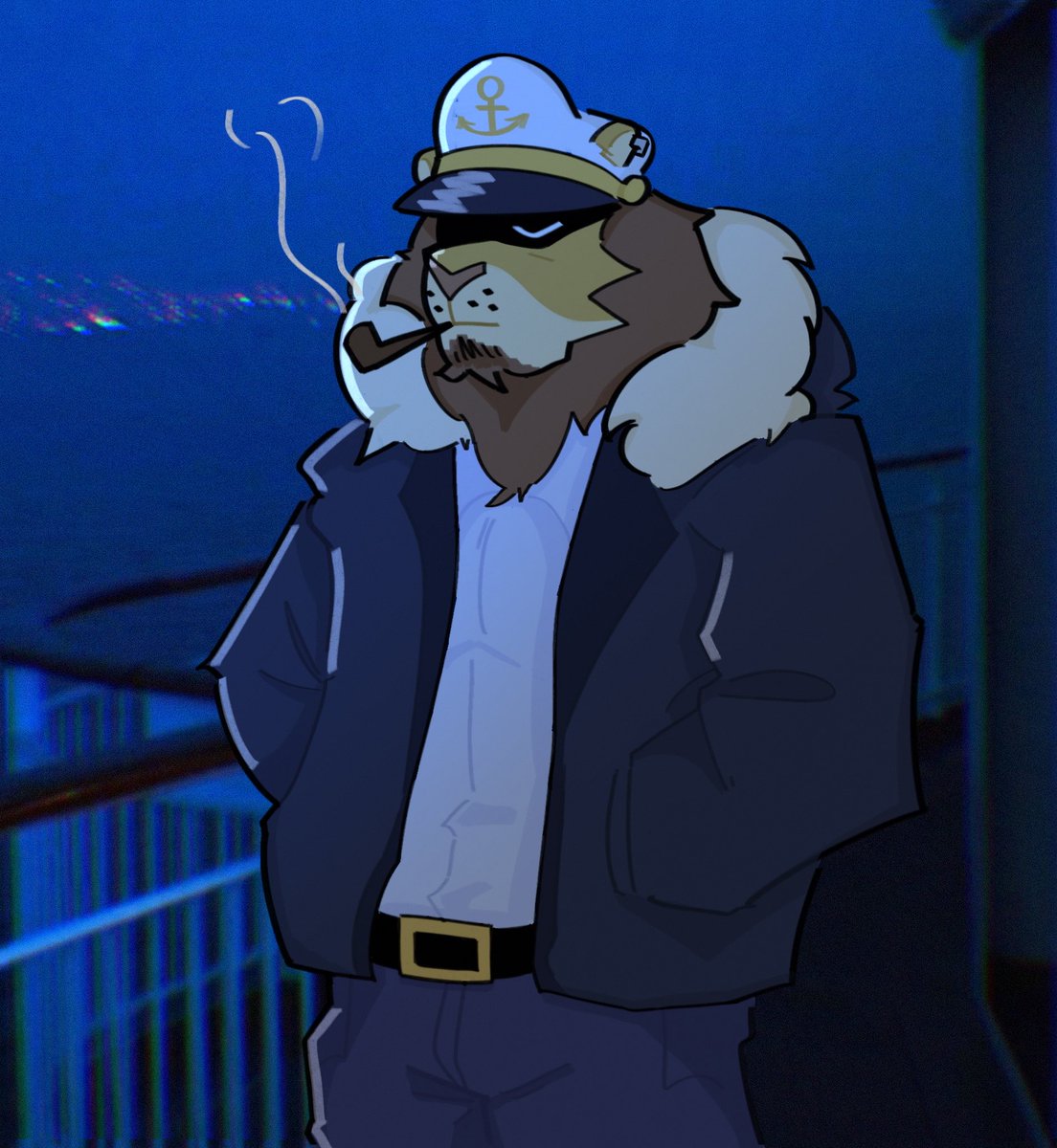 mampfuart's tweet photo. it sometimes gets cold while travelling the seven seas 

#furryart https://t.co/hBprBfZaeA