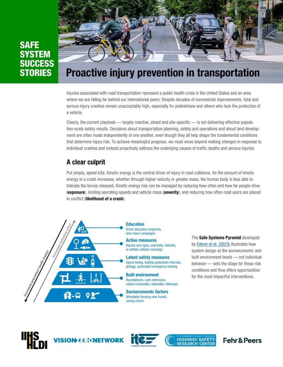 Visionzeronet's tweet photo. A must-read for road safety champions working for meaningful, lasting improvements. These new Safe System Success Stories share how states &amp; municipalities can take a proactive approach to make safety fundamental to transportation decisionmaking:  
https://t.co/ytTnsC9wjq https://t.co/yiEgODaCs7