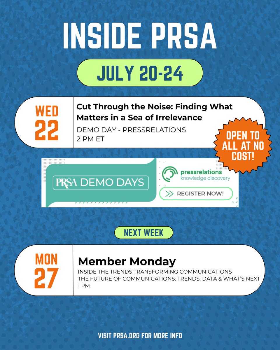 PRSA tweet media