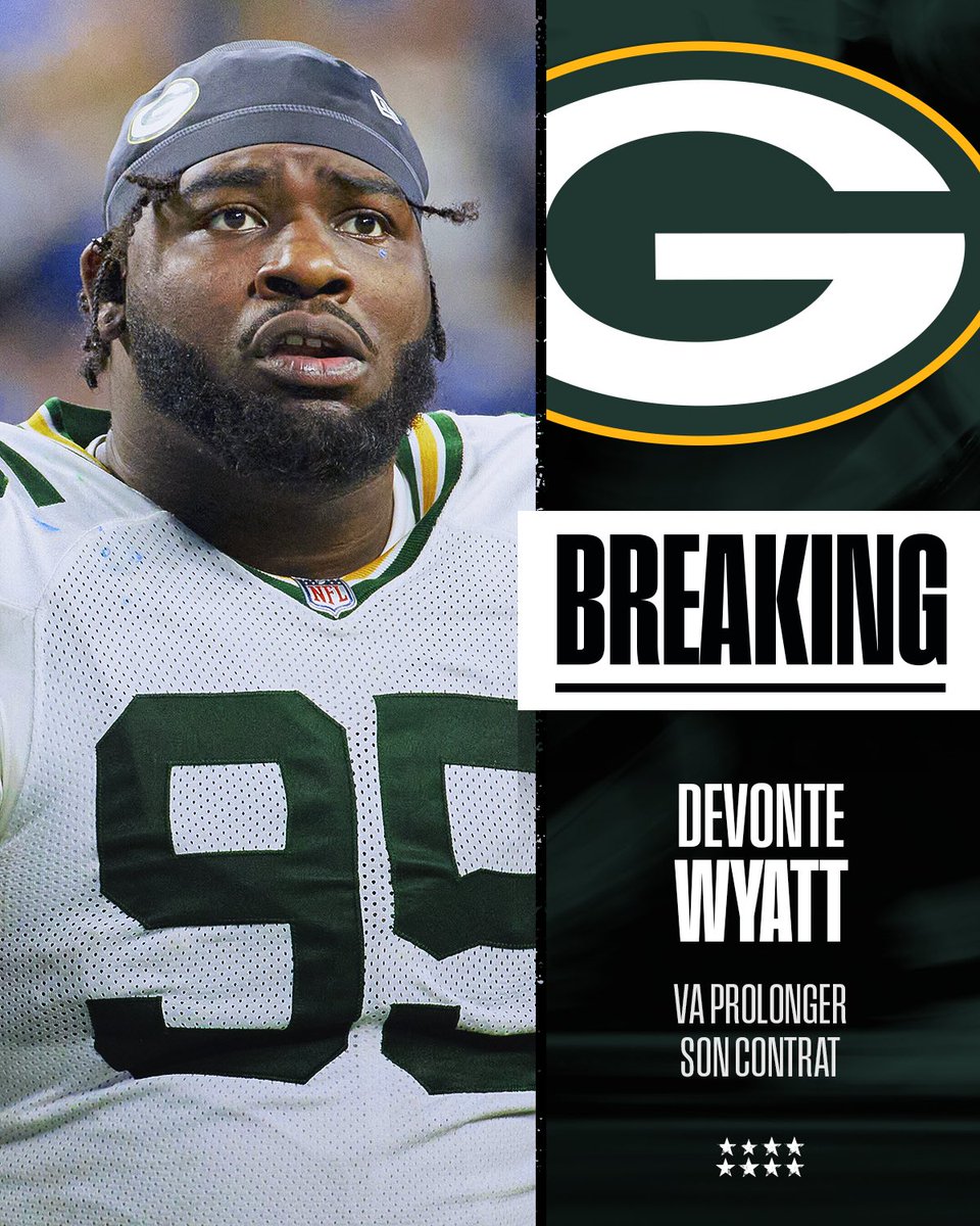 NFLFrance's tweet photo. 🚨 @datboi_vontae va prolonger pour 3 ans, $57M avec les @packers. [@RapSheet]

Le Defensive Tackle de 28 ans est récompensé par Green Bay après s’être imposé comme titulaire la saison dernière. https://t.co/3idwghAhvg