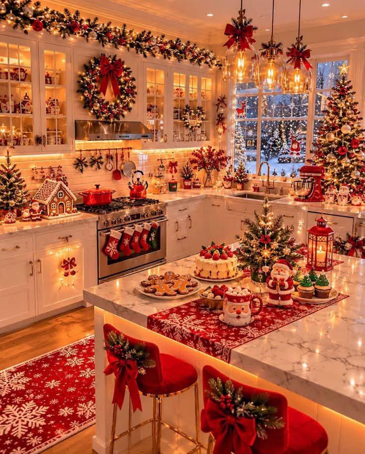 LuNguynNgc1's tweet photo. Step into a Christmas kitchen where every corner sparkles with holiday magic . https://t.co/NSiWvWDa3p