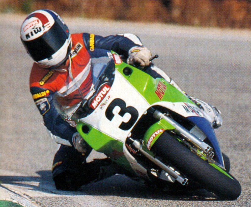 Quique de Juan Jr (Kawasaki ZXR750 Motor R) Calafat 1991