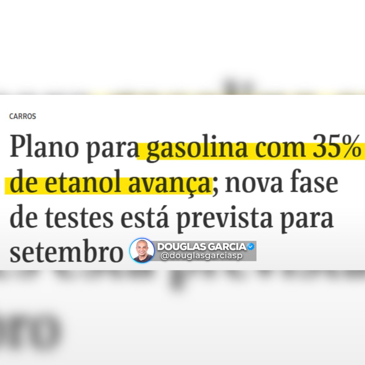 DouglasGarcia's tweet photo. Chegamos ao combustível trans: parece gasolina, mas não é gasolina. https://t.co/WIxgE2HGGF