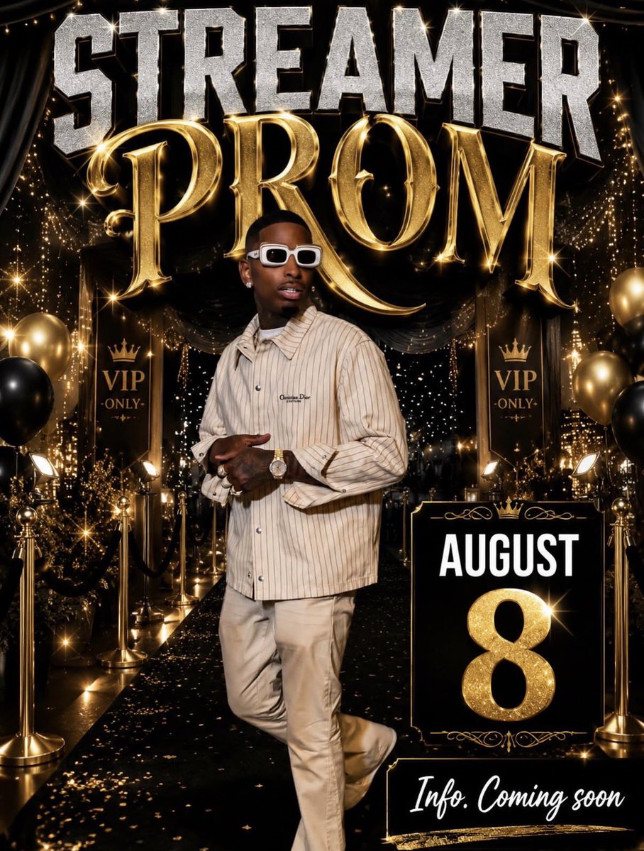 FearedBuck's tweet photo. Streamer University prom date has been set for August 8 https://t.co/tPZljlNN0J