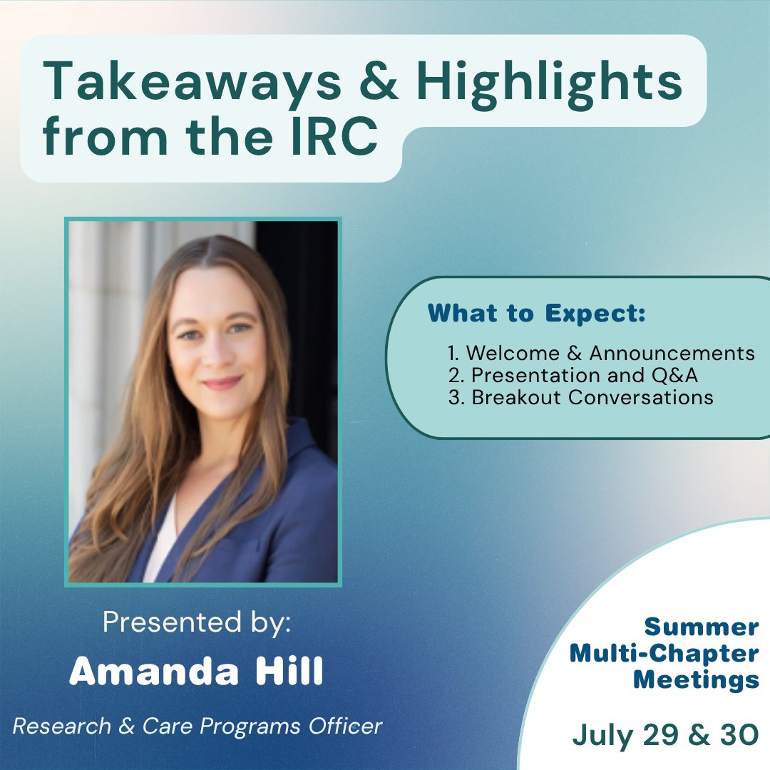 FSHDSociety's tweet photo. You're invited to our next Multi-Chapter Meeting covering #FSHD research updates from the International Research Congress. Join us for a conversation with Amanda Hill.

We hope to see you there!

July 29 RSVP: https://t.co/dfg8n30tOv

July 30 RSVP: https://t.co/LWrgfUi9cb https://t.co/jw9sr2uw1Z
