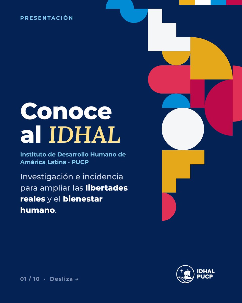 IDHAL_PUCP's tweet photo. 🔵 Conoce al IDHAL

Somos un espacio de investigación, formación e incidencia sobre desarrollo humano en América Latina. Trabajamos en justicia, agencia y poder; bienestar, pobreza y desigualdades; e interculturalidad.

Más: https://t.co/KymE2jGE5E

#IDHALPUCP #desarrollohumano https://t.co/Zmaqr5LIxY
